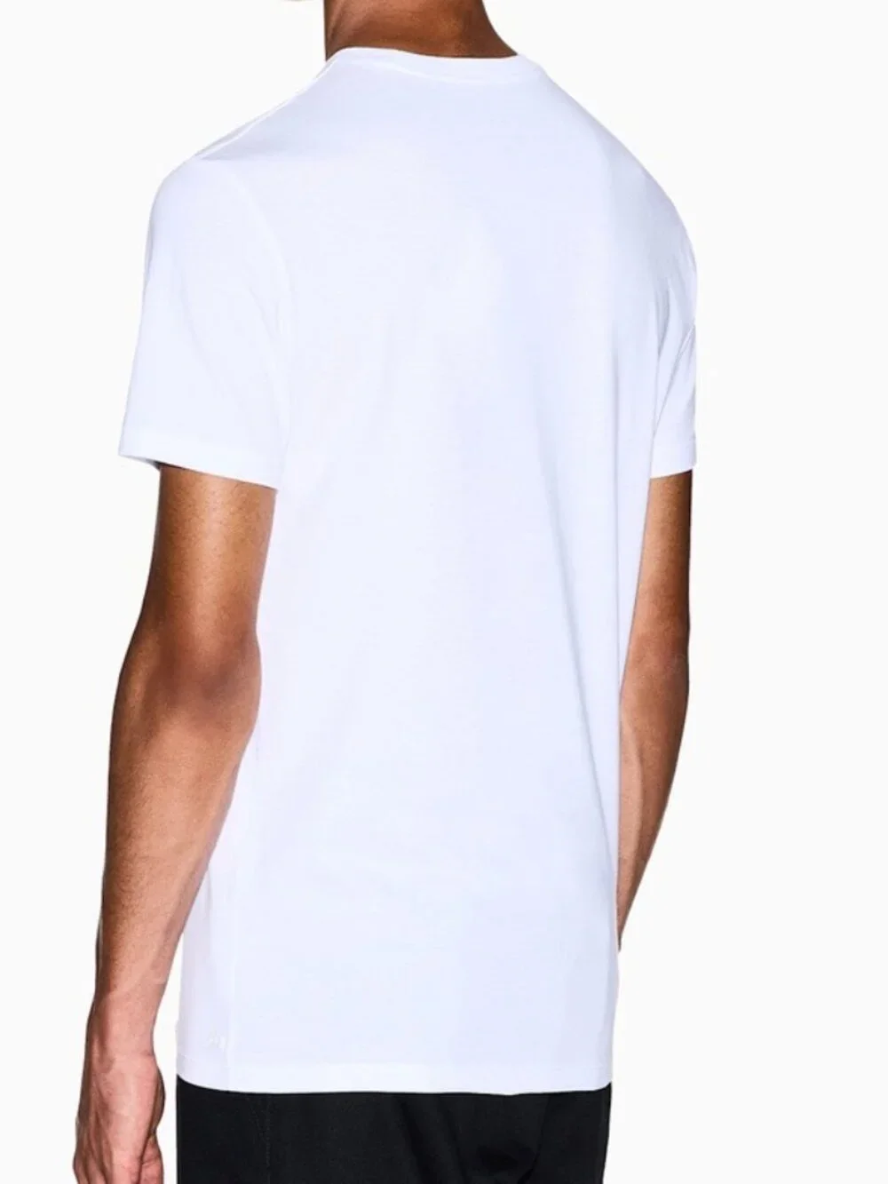 Armani Exchange Slim Fit t-shirt in Pima Cotton Jersey in White, Men's Size XS,
